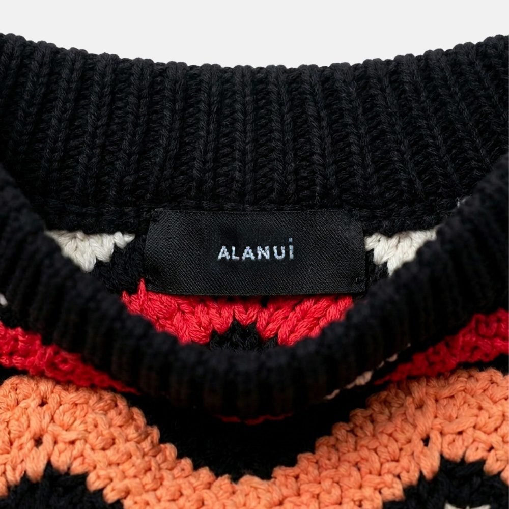 Super Flea Market+Alanui+Sunset Orange crochet mini skirt+Brand Donation+1